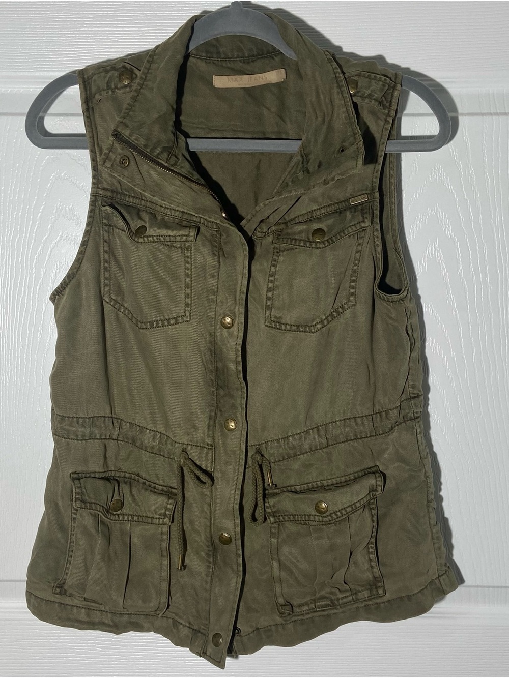Utility Vest Jacket - Olive Green